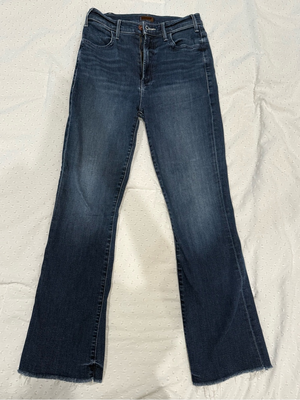 MOTHER Dark Blue Flared Jeans